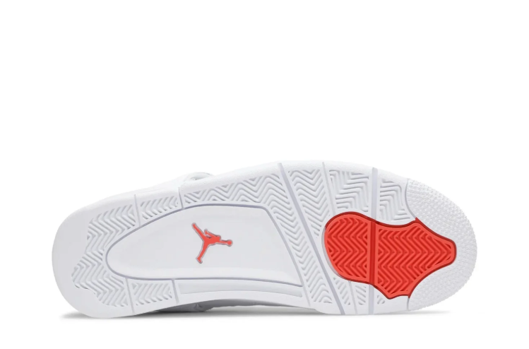 Air Jordan Sneakers - White with Metallic Red Accents