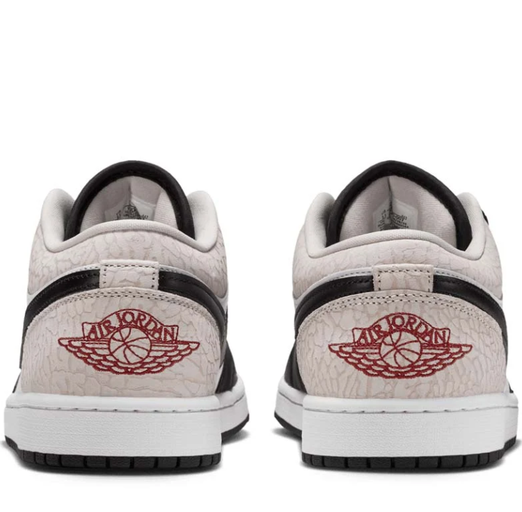 Air Jordan Low-Top Sneakers - Black, White & Light Grey
