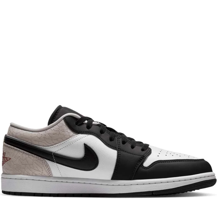Air Jordan Low-Top Sneakers - Black, White & Light Grey