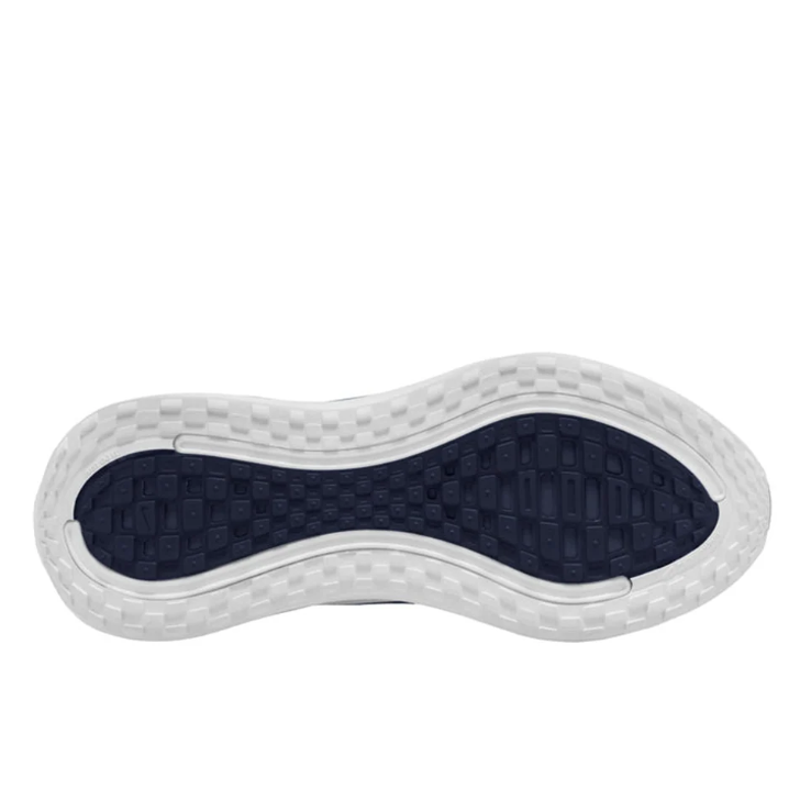 Nike Low-Top Sneakers - White & Navy with Sculpted Sole