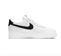 Nike Air Force 1 Low Sneakers - White with Black Swoosh