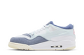 Air Jordan Low-Top Sneakers - White & Slate Blue with Cream Sole