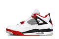 Air Jordan Sneakers - White with Red & Black Accents