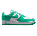 Nike Air Force 1 Low Sneakers - White & Green Crackle Details