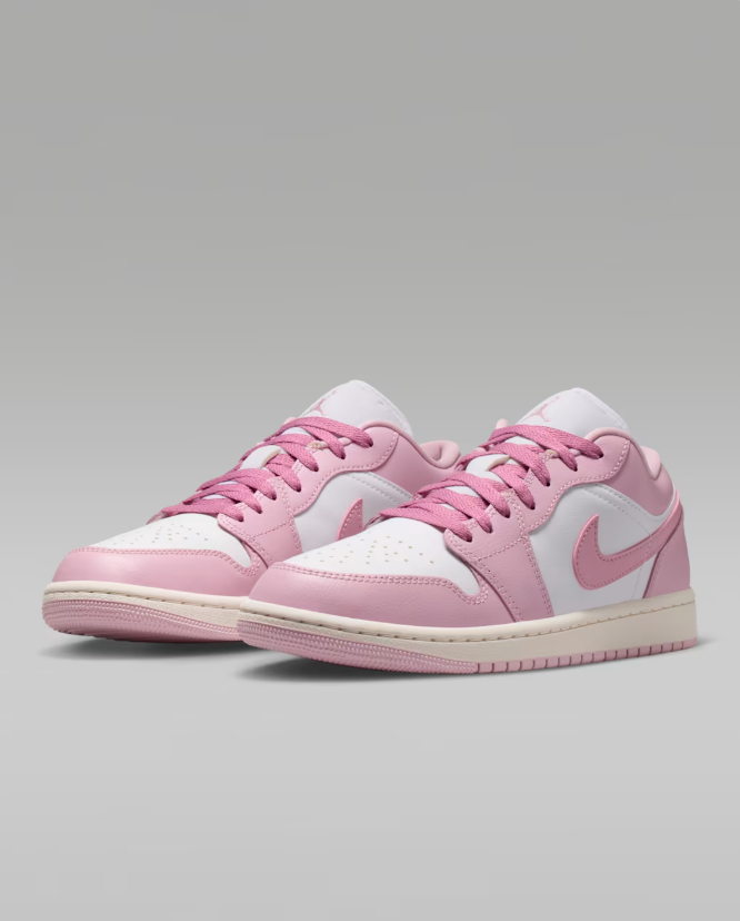 Air Jordan Low-Top Sneakers - Pink & White