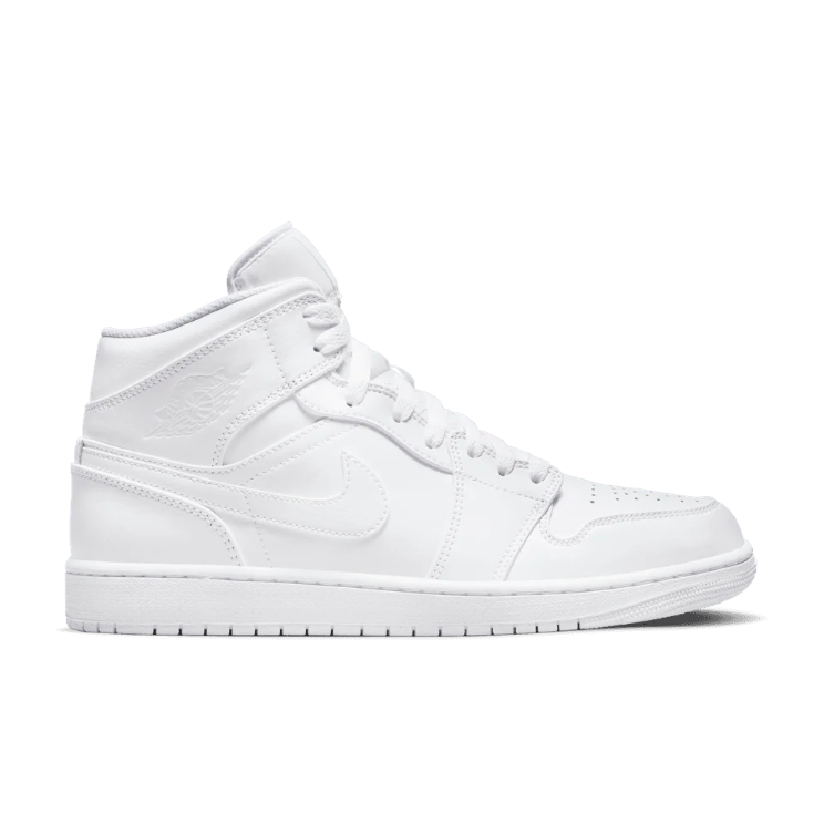 Air Jordan Mid-Top Sneakers - All White