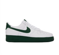 Nike Air Force 1 Low Sneakers - White & Dark Green