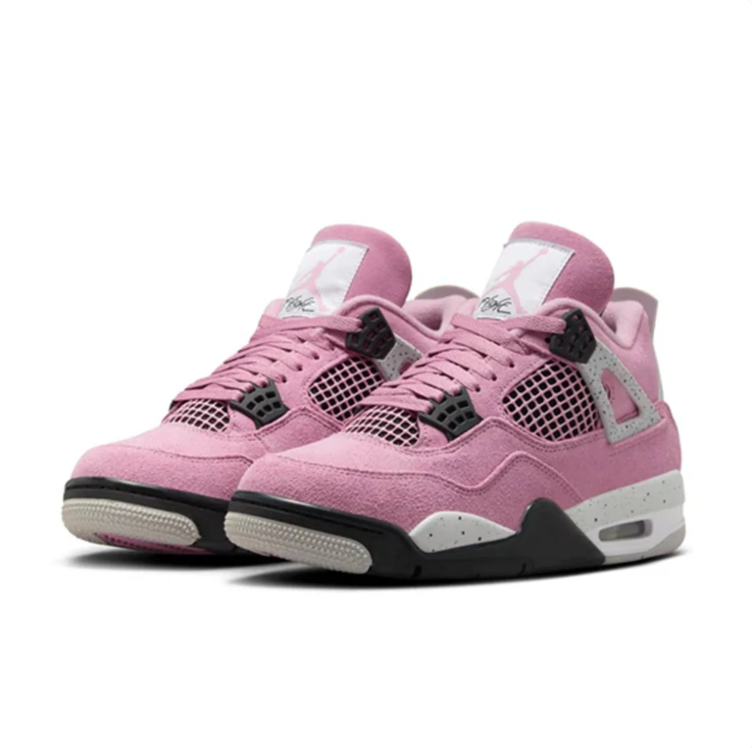 Air Jordan Sneakers - Pink with Speckled Grey Accents