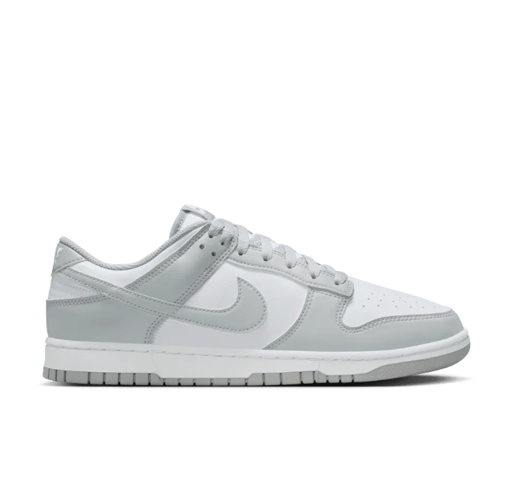 Nike Dunk Low Sneakers - White & Light Grey