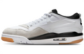 Air Jordan Low-Top Sneakers - White & Light Grey with Gum Accents
