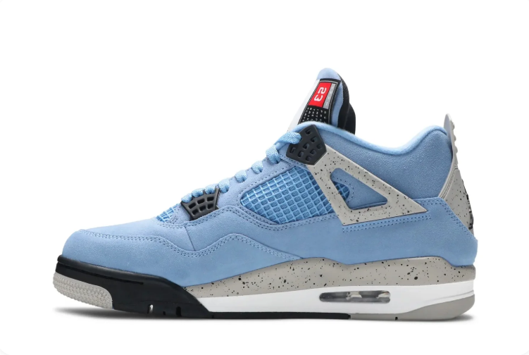Air Jordan Sneakers - Light Blue with Speckled Grey Accents