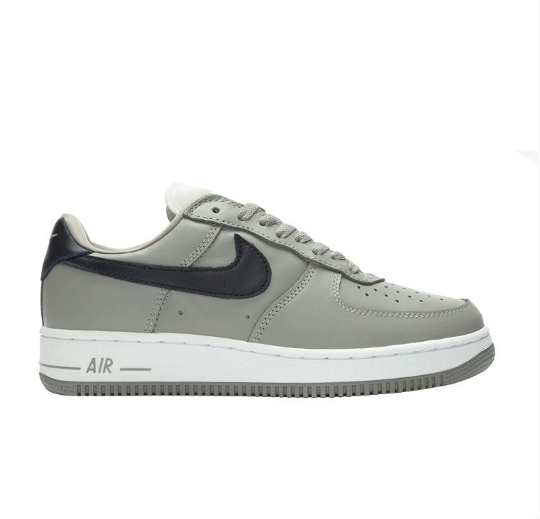 Nike Air Force 1 Low Sneakers - Grey with Black Swoosh