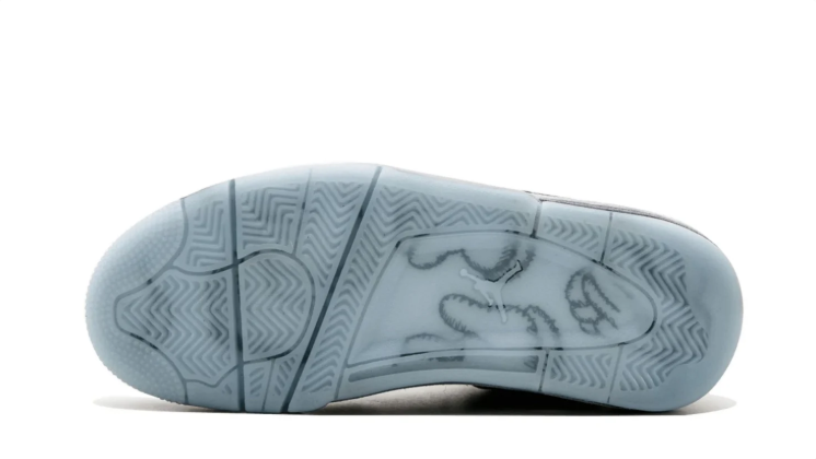 Air Jordan Sneakers - Textured Grey with Icy Blue Outsole
