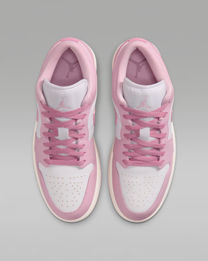 Air Jordan Low-Top Sneakers - Pink & White