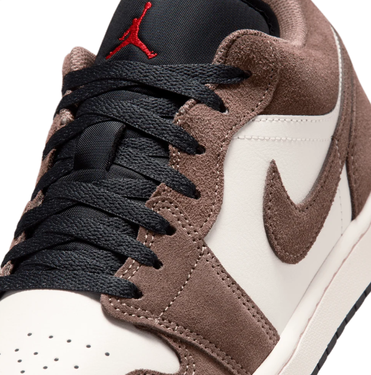 Air Jordan Low-Top Sneakers - Brown, Cream & Black