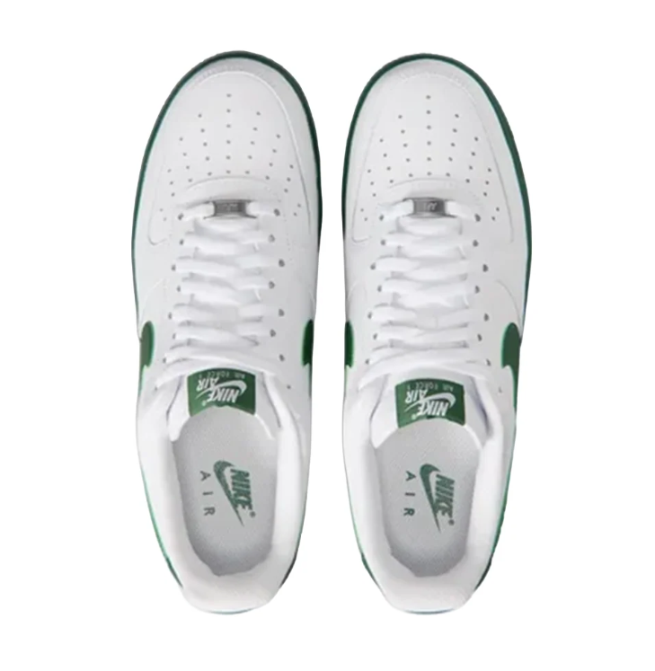 Nike Air Force 1 Low Sneakers - White & Dark Green