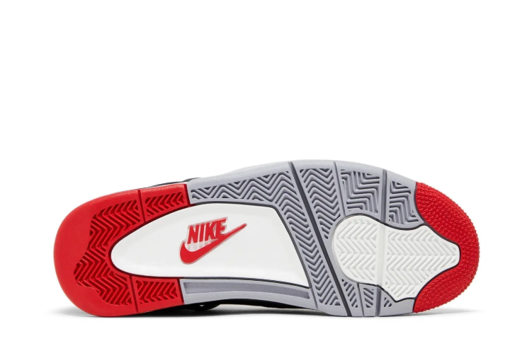 Air Jordan Sneakers - Black with Grey & Red Accents