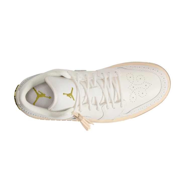 Air Jordan Low-Top Sneakers - Cream & Gold-Tone Details