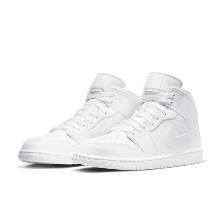 Air Jordan Mid-Top Sneakers - All White