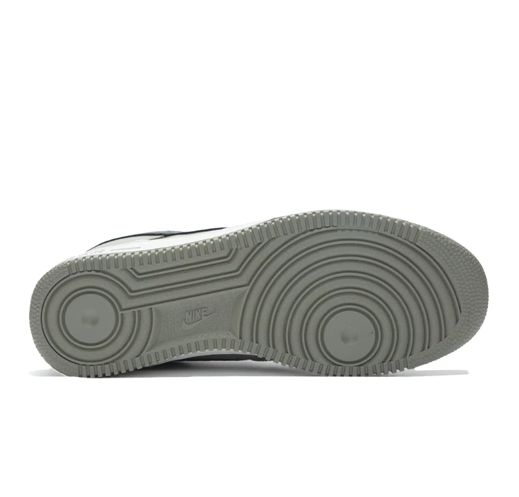 Nike Air Force 1 Low Sneakers - Grey with Black Swoosh