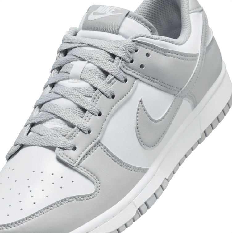 Nike Dunk Low Sneakers - White & Light Grey