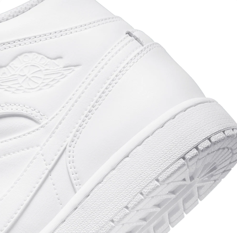 Air Jordan Mid-Top Sneakers - All White