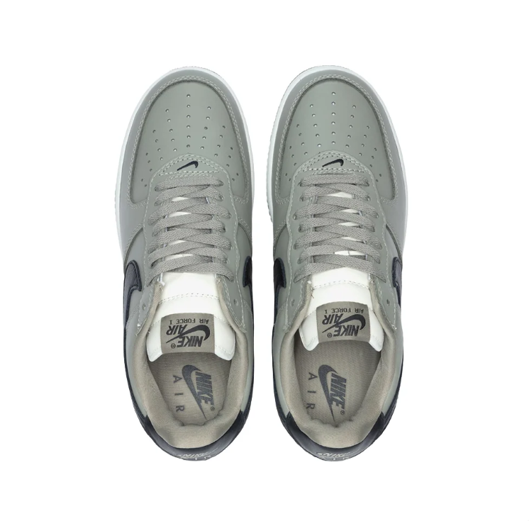 Nike Air Force 1 Low Sneakers - Grey with Black Swoosh