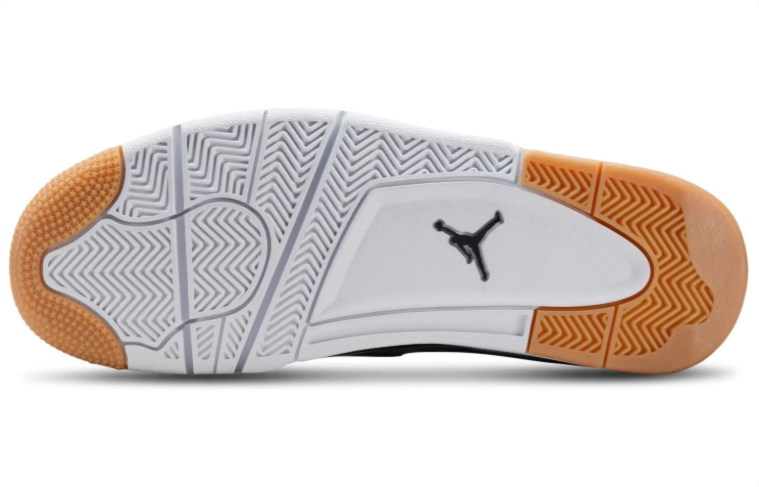 Air Jordan Low-Top Sneakers - White & Light Grey with Gum Accents