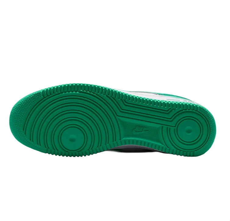 Nike Air Force 1 Low Sneakers - White & Green Crackle Details