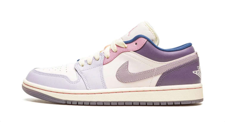 Air Jordan Low-Top Sneakers - Lavender, Pink & Cream