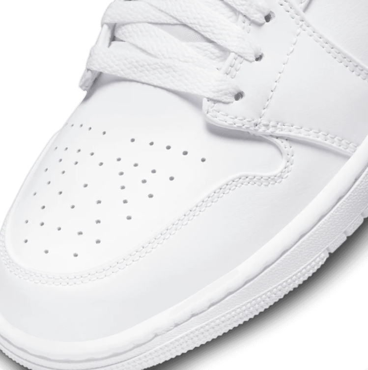 Air Jordan Mid-Top Sneakers - All White