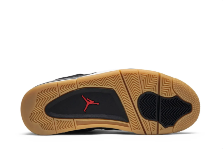 Air Jordan Sneakers - Black Patterned Upper & Gum Outsole