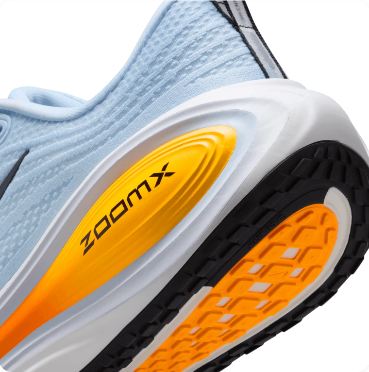 Nike Low-Top Sneakers - Light Blue with Orange & Yellow Sculpted Sole