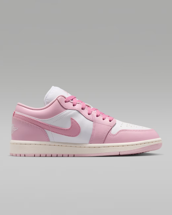 Air Jordan Low-Top Sneakers - Pink & White