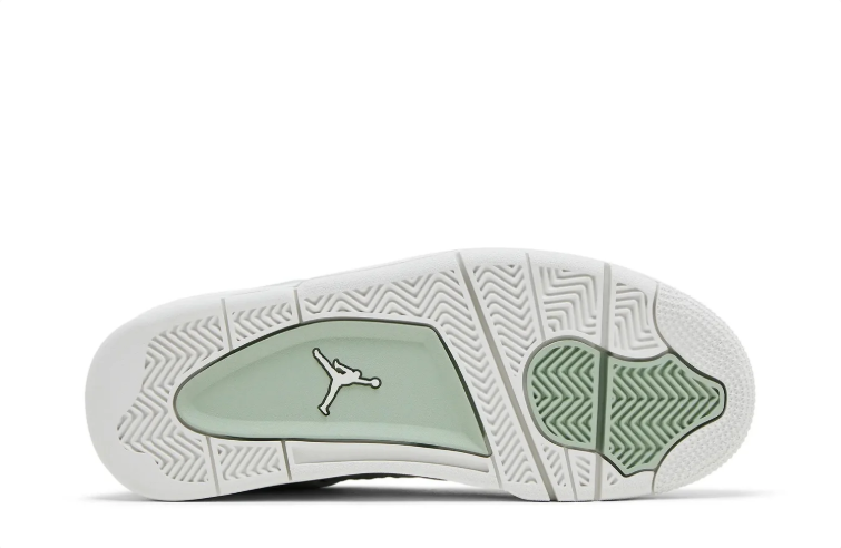 Air Jordan Sneakers - Pale Mint with Metallic Silver Accents