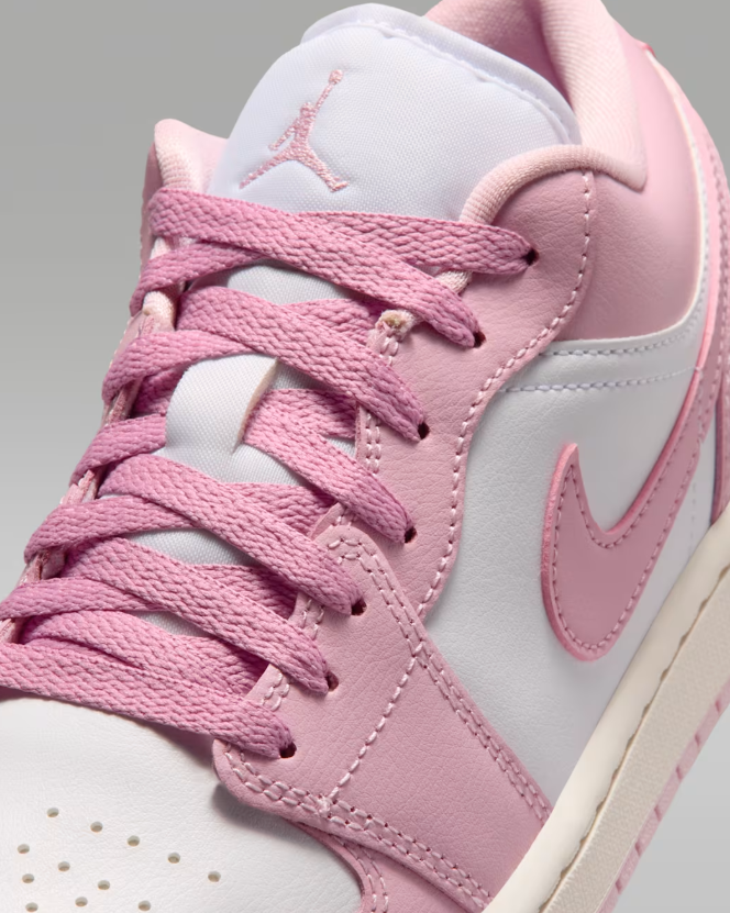 Air Jordan Low-Top Sneakers - Pink & White