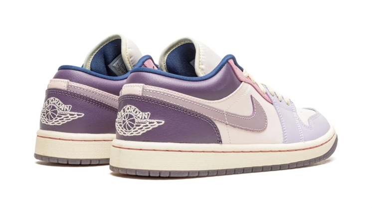 Air Jordan Low-Top Sneakers - Lavender, Pink & Cream