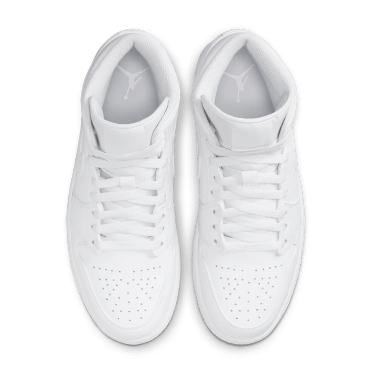 Air Jordan Mid-Top Sneakers - All White
