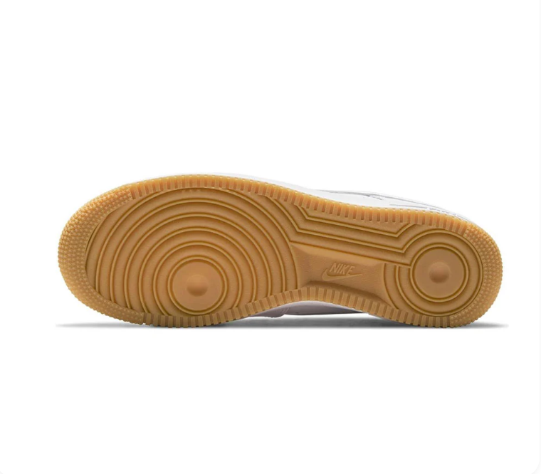 Nike Air Force 1 Low Sneakers - White with Gum Outsole
