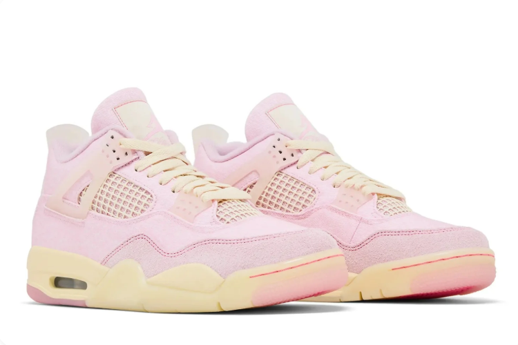 Air Jordan Sneakers - Pastel Pink with Cream Accents
