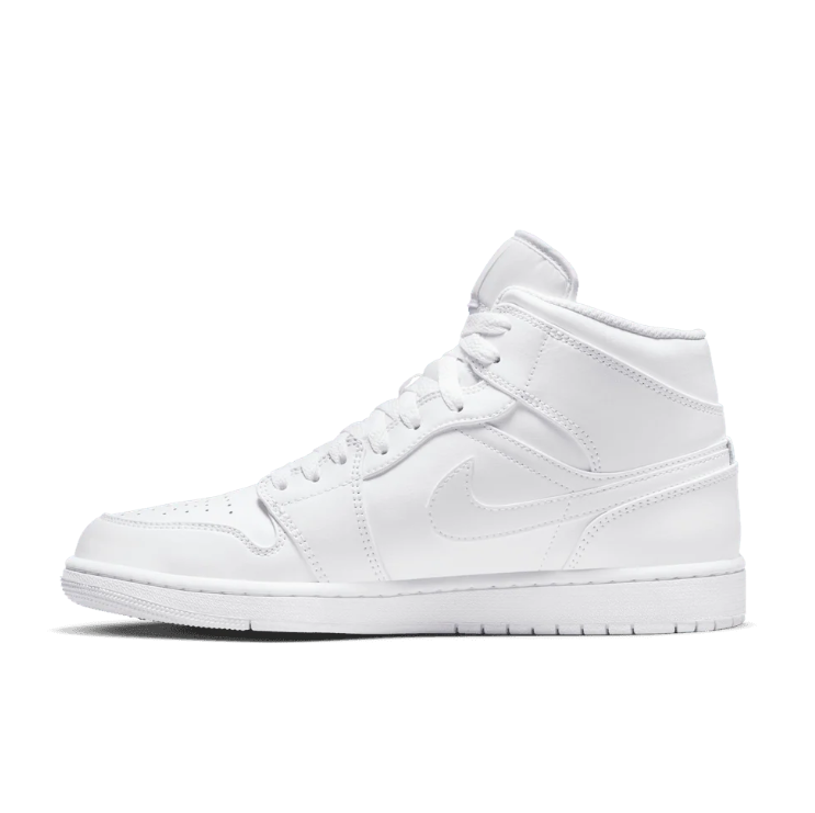 Air Jordan Mid-Top Sneakers - All White
